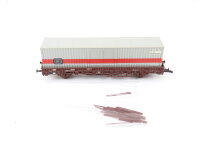 Roco H0 46308 Güterwagen Rungenwagen mit Container...