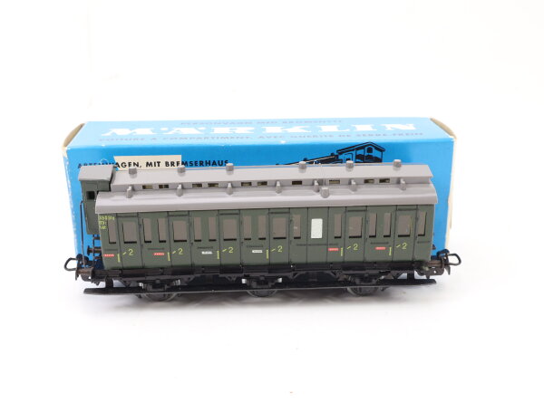 Märklin H0 4005 330/2 Personenwagen mit Bremserhaus 2. Klasse 330 Stg / OVP
