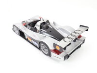 Maisto Modellauto Rennwagen Audi R8R Le Mans-Sieger (1999) silber-schwarz/ 1:18