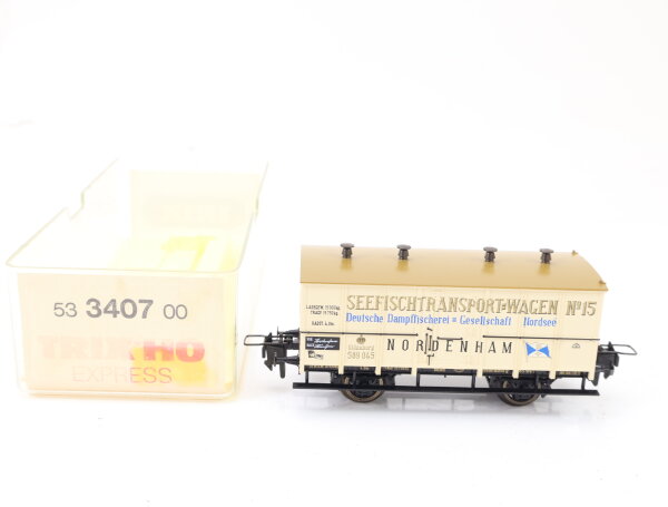 Trix Express H0 3407 Güterwagen Seefischtransportwagen Nordenham 589 945