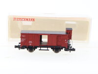 Fleischmann N 8355 Güterwagen mit Bremserhaus...