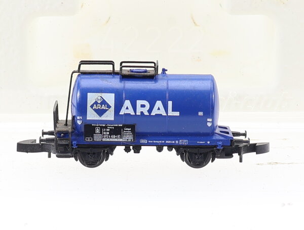 Märklin Z 8613 Güterwagen Kesselwagen "ARAL" 072 4 418-7 blau DB / OVP