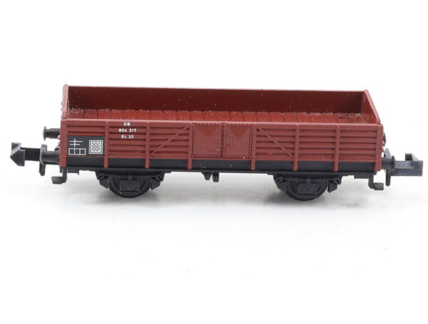 Minitrix N 3251 Güterwagen Niederbordwagen mit Ladung 804 317 El 32 DB