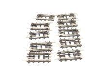 Trix Express H0 703 Gleismaterial 10x gerades Gleis mit Pappschwellen 49 mm
