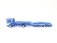 Herpa H0 906440 Modellauto LKW Autotransporter Mercedes MB "Egerland" blau 1:87