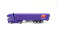 Schuco H0 24200 Modellauto LKW Scania "ABX LOGISTICS" mit Sattelauflieger 1:87