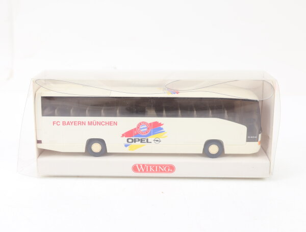Wiking H0 714 03 40 Modellauto Reisebus MB O 404 RH FC Bayern München 1:87
