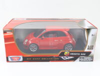 MotorMax Modellauto PKW Fiat Abarth 500 rot 1:18