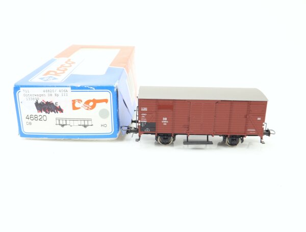 Roco H0 46820 gedeckter Güterwagen 129854 G10 DB / NEM OVP