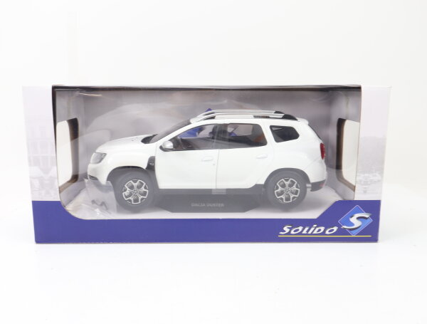Solido 1804602 Modellauto PKW Dacia Duster MK2 White Weiß 2018 1:18