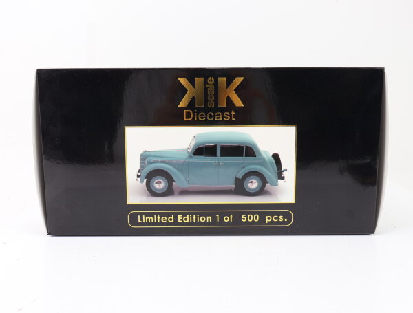 KK Scale 180252 Modellauto PKW Opel Kadett K38 Oldtimer helltürkis 1:18