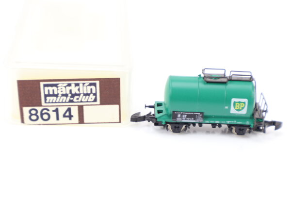 Märklin Spur Z 8614 Güterwagen Kesselwagen "BP" 002 1 112-6 grün DB / OVP