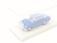 Brekina H0 13352 Modellauto PKW MB 190c W 110 Capriblau im Display 1:87