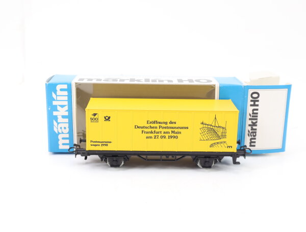 Märklin H0 Güterwagen Sonderwagen "Eröffnung Postmuseum" 7.09.1990