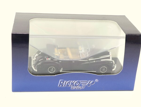 Ricko H0 38427 Modellauto Mercedes-Benz 300c (W186) Cabriolet schwarz / 1:87 OVP