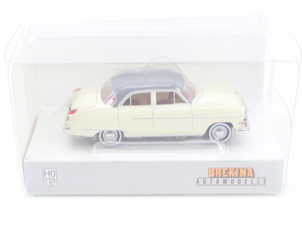 Brekina H0 20876 Modellauto Opel Kapitän (1954) hellelfenbein-grün 1:87 OVP