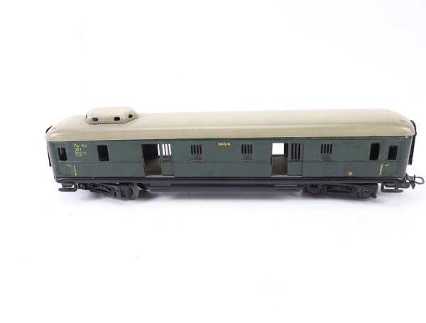Märklin H0 346/4 Personenwagen Gepäckwagen Pw 4ü grün / Blech