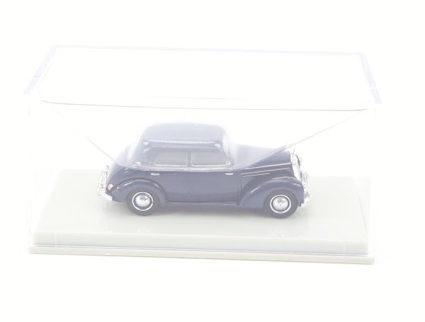 Brekina H0 13053 Modellauto PKW Mercedes-Benz 220 (W187) dunkelblau 1:87 Display