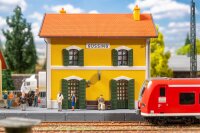 Faller H0 110154 Gebäude-Bausatz Bahnhof Güssing mit Lagerhalle 1:87