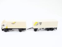 Herpa H0 Modellauto LKW MAN Lastzug Pritsche-Plane "F90 Supertruck" 1:87