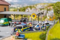 Faller H0 130783 Gebäude-Bausatz Grenzkontrollstelle Posten mit Schranken 1:87