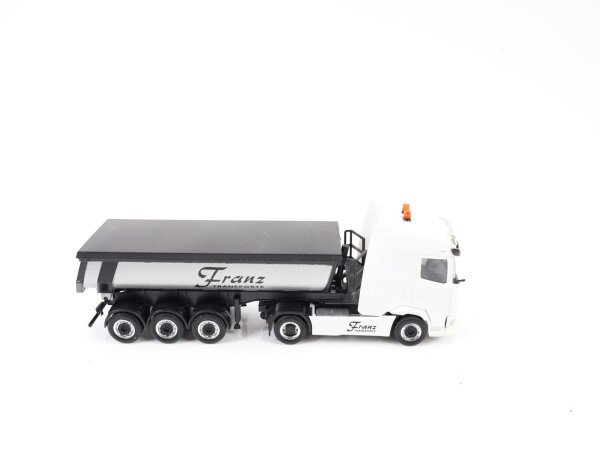 Herpa H0 949811 Modellauto LKW DAF Kipper-Sattelzug " Franz Transporte" 1:87