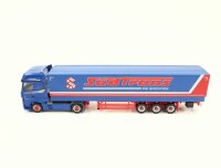 Herpa H0 301848 Modellauto LKW MB Pritsche-Planensattelzug "SüdtransSpedition"
