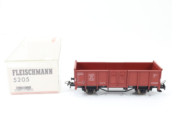 Fleischmann H0 5205 offener Güterwagen Hochbordwagen braun 884 262 DB OVP
