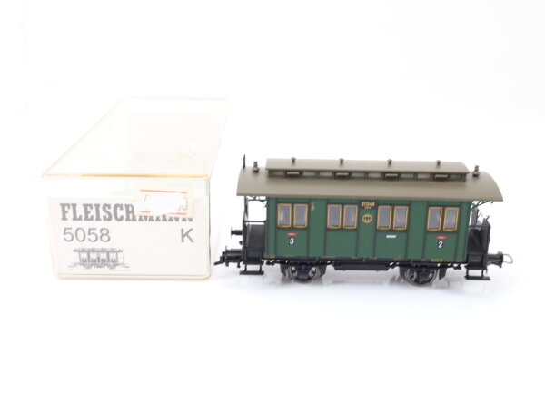 Fleischmann H0 5058 K Personenwagen Lokalbahnwagen 2./3. Klasse 37046 DRG NEM
