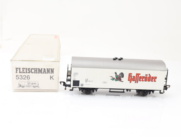 Fleischmann H0 5326 K gedeckter Güterwagen Kühlwagen "Hasseröder" 082 4 275 DB