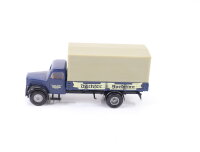Spur H0 Modellauto LKW Pritsche mit Plane Magirus Dachser...