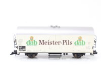 Fleischmann H0 5342 gedeckter Güterwagen Bier/Kühlwagen "DAB" Meister Pils DB