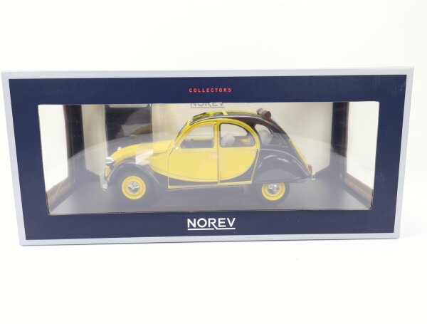 Norev 181493 Modellauto PKW Citroën 2CV Charleston 1982 Helios Yellow-Black 1:18