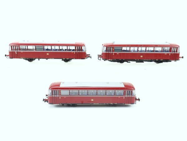 Roco H0 43018 43019 Dieseltriebzug 3-tlg. Schienenbus m. Beiwagen BR 98 DB / OVP