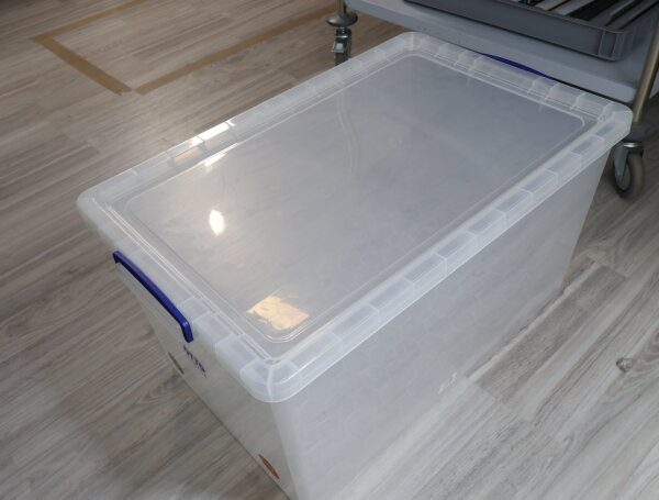 Aufbewahrungsbox Kunststoffbox 83 Liter mit Klappdeckel