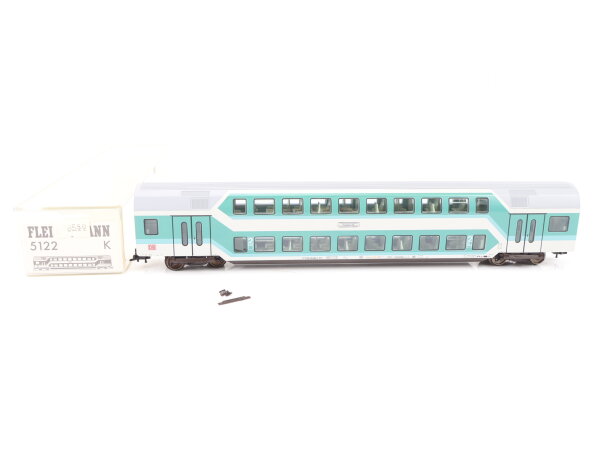 Fleischmann H0 5122 K Personenwagen Doppelstockwagen 50 80 26-35 028-2 DB NEM