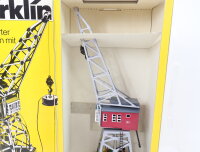 Märklin H0 7051 elektrischer Kran Drehkran m. Hebemagnet u. Stellpult / OVP