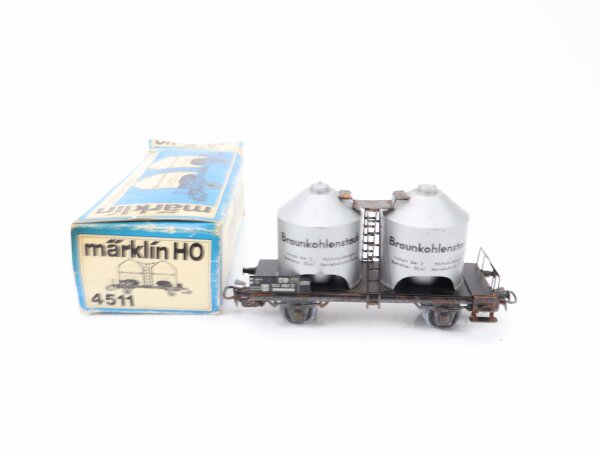Märklin H0 4511 Güterwagen Braunkohlenstaubwagen 543 082 silber DB