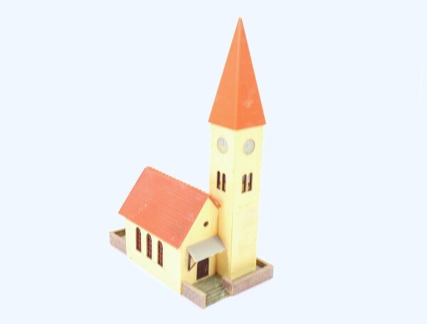 Faller H0 B-238 Gebäude Kirche Kleinstadtkirche Dorfkirche 1:87 / gebaut