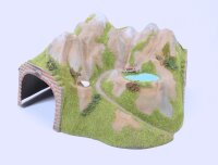 Noch H0 Landschaftsbau großer Tunnel Ecktunnel mit...