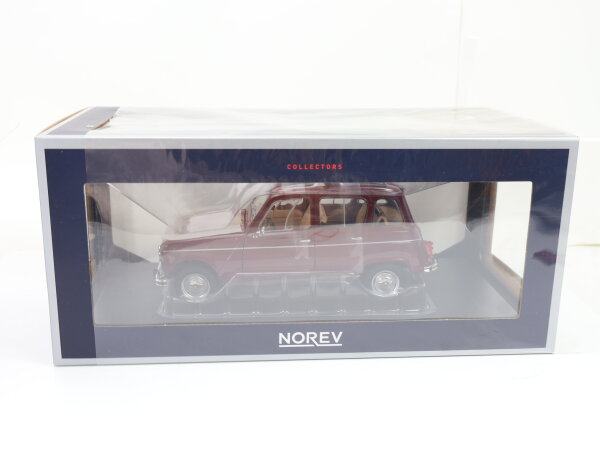 Norev 185187 Modellauto PKW Renault R4 L (1966) dunkelrot / 1:18 OVP