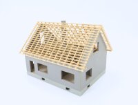 Spur H0 Gebäude Wohnhaus Rohbau Haus im Bau