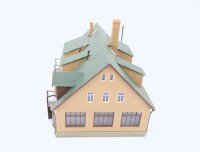 Vollmer H0 20745 Gebäude Feuerwehr Fahrzeughalle 4-Türig gebaut