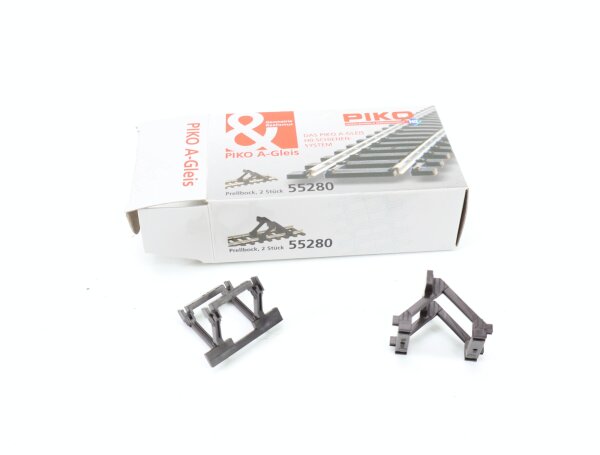 Piko H0 55280 Gleiszubehör A-Gleis Prellbock zum Aufstecken 2 Stk. OVP