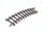 LGB Spur G 1100 Gleismaterial Gleis Vollprofil gebogen R=600 mm schwarze Schiene