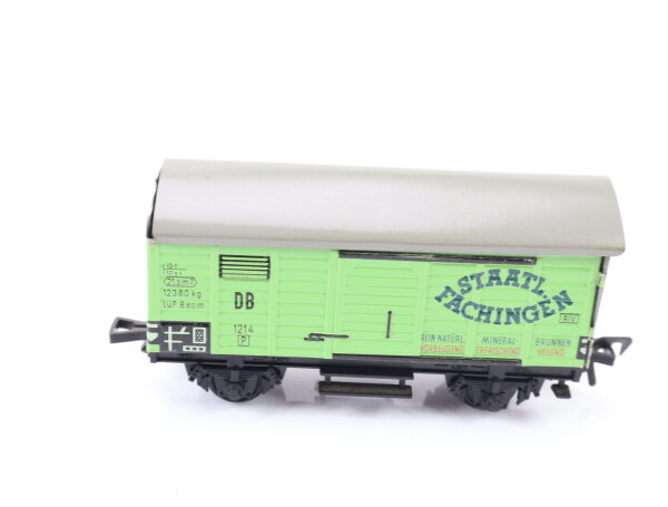 Fleischmann H0 gedeckter Güterwagen "Staatl. Fachingen" 1214 DB / Blech