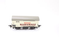 Fleischmann H0 gedeckter Güterwagen "Henninger Karamalz" 744-3 DB / Blech