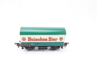 Fleischmann H0 gedeckter Güterwagen "Heineken Bier" 280785 NS / Blech