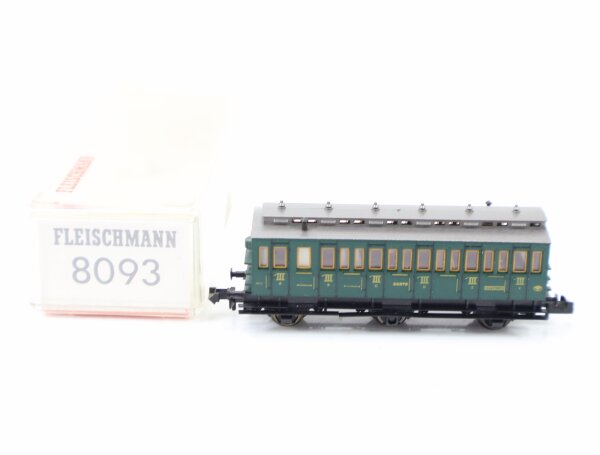Fleischmann N 8093 Personenwagen Abteilwagen 3. Klasse 55579 OVP