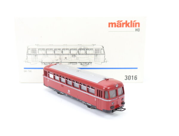 Märklin H0 3016 Dieseltriebzug Schienenbus rot 795 299-7 DB / OVP